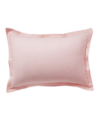 Taie d'oreiller 50x70 en satin de coton  rose nude