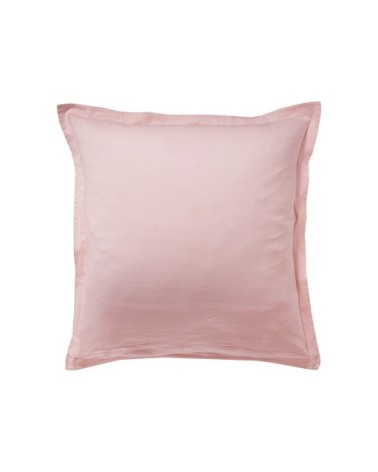 Taie d'oreiller 63x63 en satin de coton  rose nude