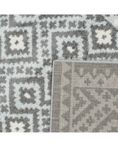 Tapis moderne motif géométrique anthracite - 120x160