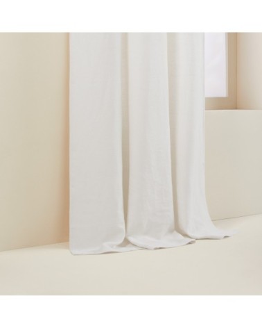 Rideau à oeillets 200x275 cm Blanc naturel