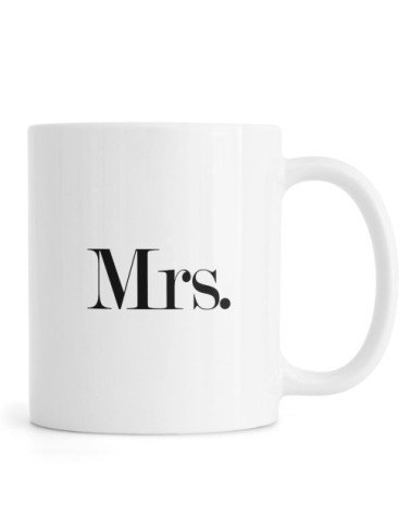 Mug en céramique en blanc & noir