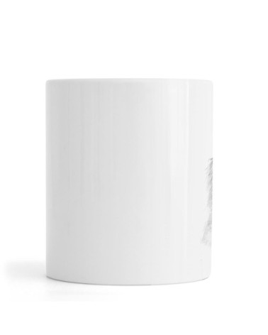 Mug en céramique en blanc & gris