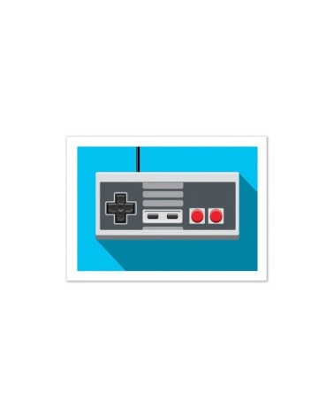 RETRO CONTROLLER : MANETTE NES - Affiche d'art 50 x 70 cm