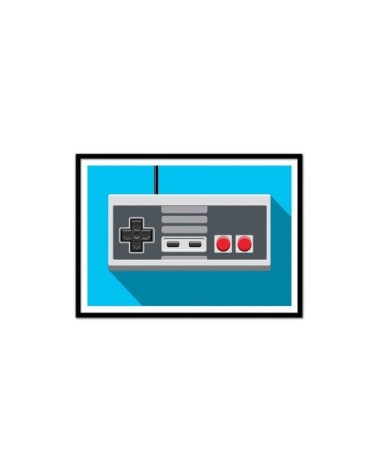 RETRO CONTROLLER : MANETTE NES - Affiche d'art 50 x 70 cm