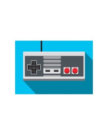 RETRO CONTROLLER : MANETTE NES - Affiche d'art 50 x 70 cm