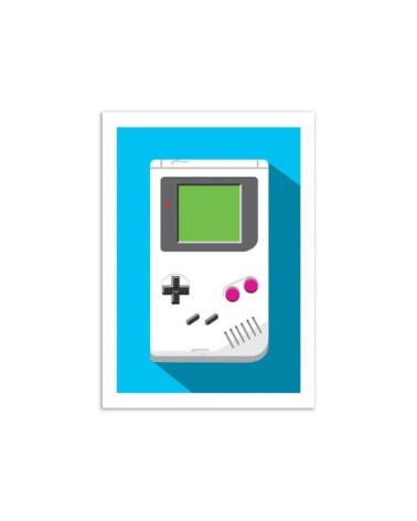 RETRO GAMER : GAME BOY - Affiche d'art 50 x 70 cm