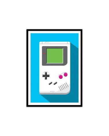 RETRO GAMER : GAME BOY - Affiche d'art 50 x 70 cm