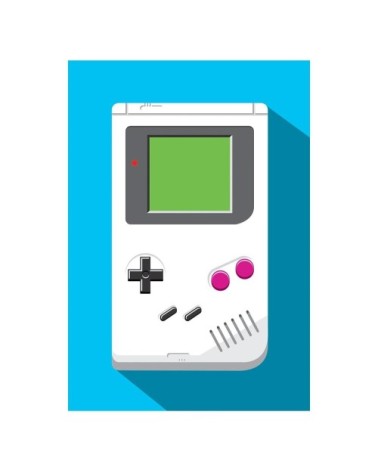 RETRO GAMER : GAME BOY - Affiche d'art 50 x 70 cm