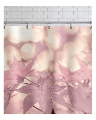 Rideau de douche en polyester en rose 150x200