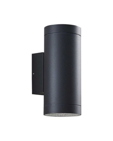 Applique exterieur en aluminium gris