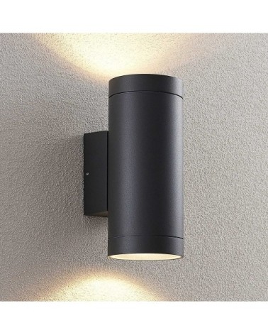 Applique exterieur en aluminium gris