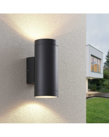 Applique exterieur en aluminium gris