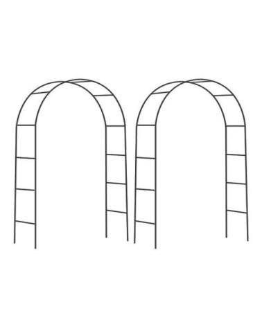 Arche déco en fer noir atea (lot de 2)