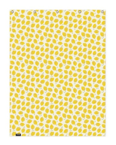 Rideau de douche en polyester en jaune &  150x200