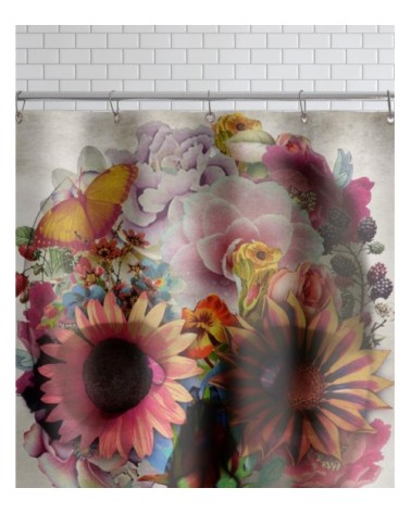 Rideau de douche en polyester en multicolore 150x200