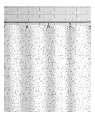 Rideau de douche en polyester en gris 150x200