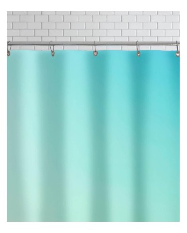 Rideau de douche en polyester en turquoise & vert 150x200