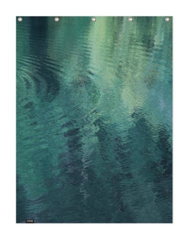 Rideau de douche en polyester en turquoise & vert 150x200