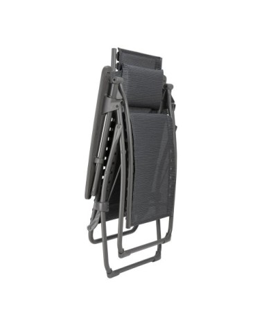 Fauteuil relax zéro gravité en acier gris l85xl71xh114