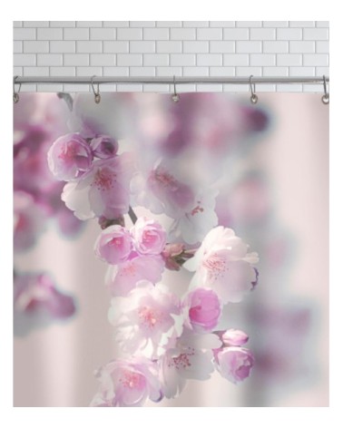 Rideau de douche en polyester en rose 150x200