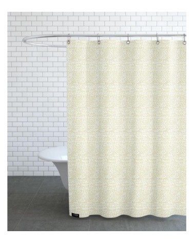 Rideau de douche en polyester en jaune 150x200