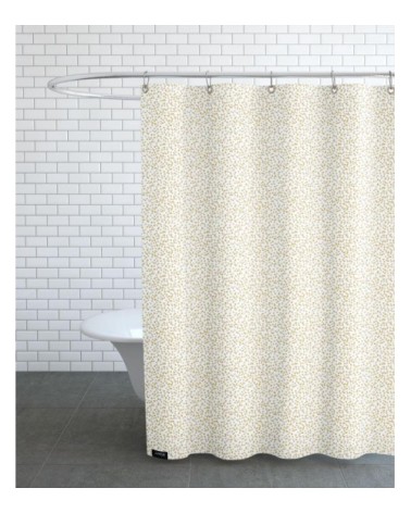 Rideau de douche en polyester en jaune 150x200