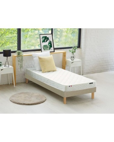 Matelas classique tissu blanc 90 x 190 cm