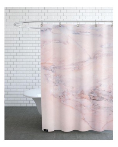 Rideau de douche en polyester en rose 150x200