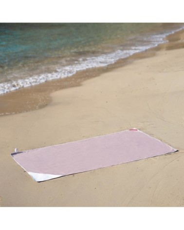 Serviette plage grande microfibre beige