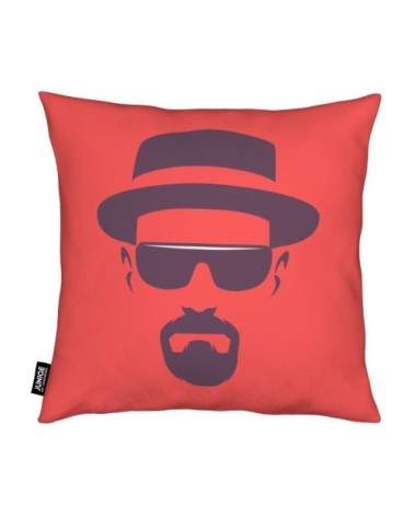 Coussin en microfibre en rouge 30x30