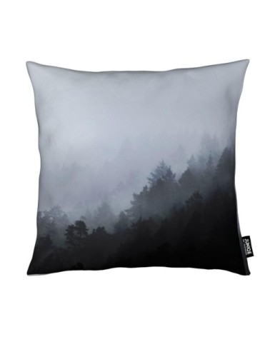 Coussin en microfibre en gris & noir 40x40