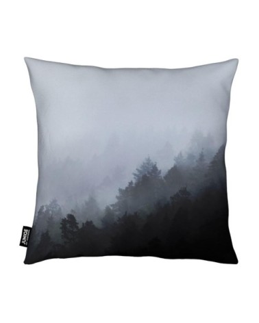 Coussin en microfibre en gris & noir 40x40