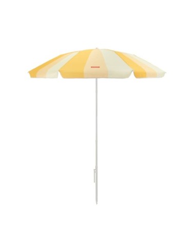 Parasol plage inclinable UPF50+ polyester jaune