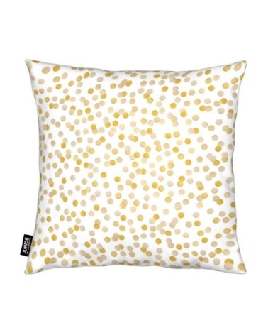 Coussin en microfibre en jaune 50x50