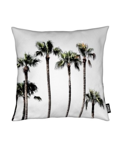 Coussin en microfibre en bleu & gris 40x40