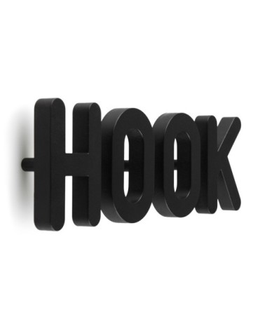 Patères noires 20x8cm