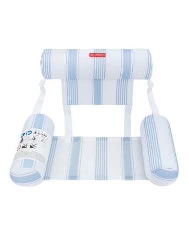 Fauteuil gonflable piscine PVC avec maille bleu