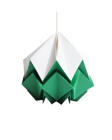 Suspension origami bicolore en papier taille S