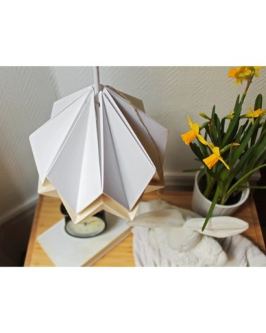 Suspension origami bicolore en papier taille S