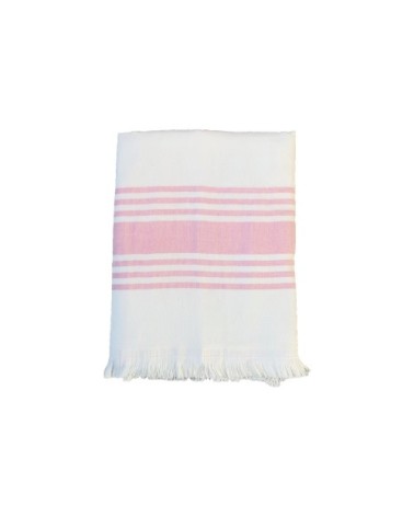 Fouta doublée éponge Rose karabuk 90x160