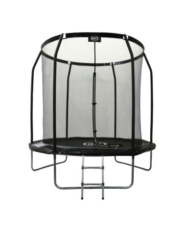 Trampoline rond avec filet ø 244 cm, échelle incluse - hors-sol