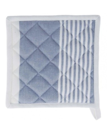 Lot de 2 maniques  bleu 20x20 cm