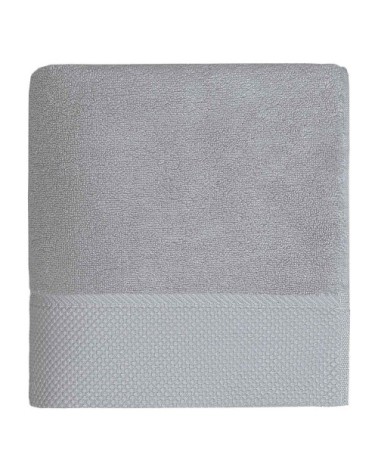 Serviette de toilette  zéro twist 560gr/m²  gris perle 50x100 cm