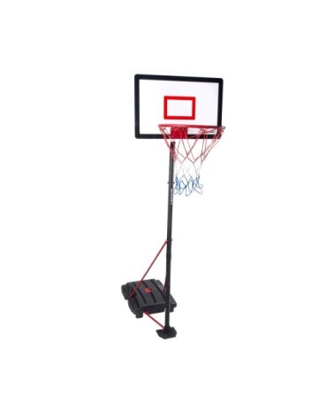 Support de basket-ball noir métal h205xl42xl89.6cm