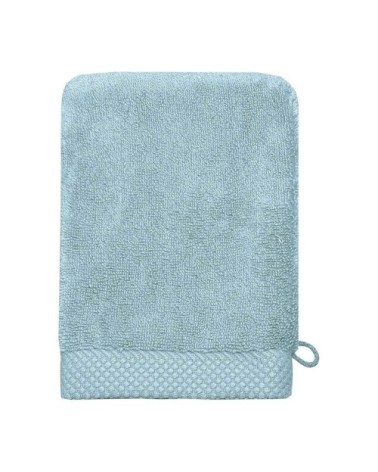 3 gants de toilette zéro twist 560gr/m²  bleu arctic 16x22 cm