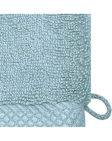 3 gants de toilette zéro twist 560gr/m²  bleu arctic 16x22 cm