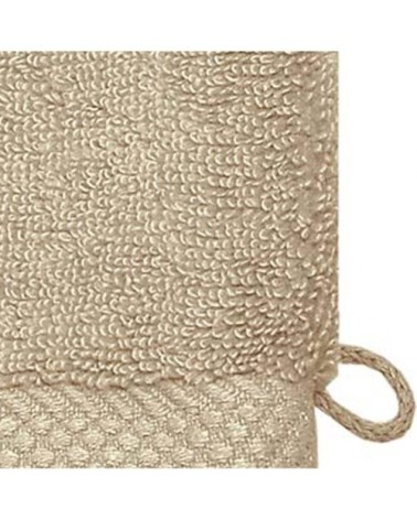 3 gants de toilette zéro twist 560gr/m²  ficelle 16x22 cm