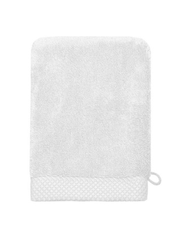 3 gants de toilette zéro twist 560gr/m²  blanc 16x22 cm