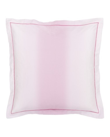Taie d'oreiller imprimée en satin de coton rose 64x64