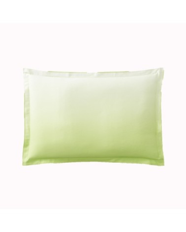 Taie d'oreiller en satin de coton Vert lime 50x75